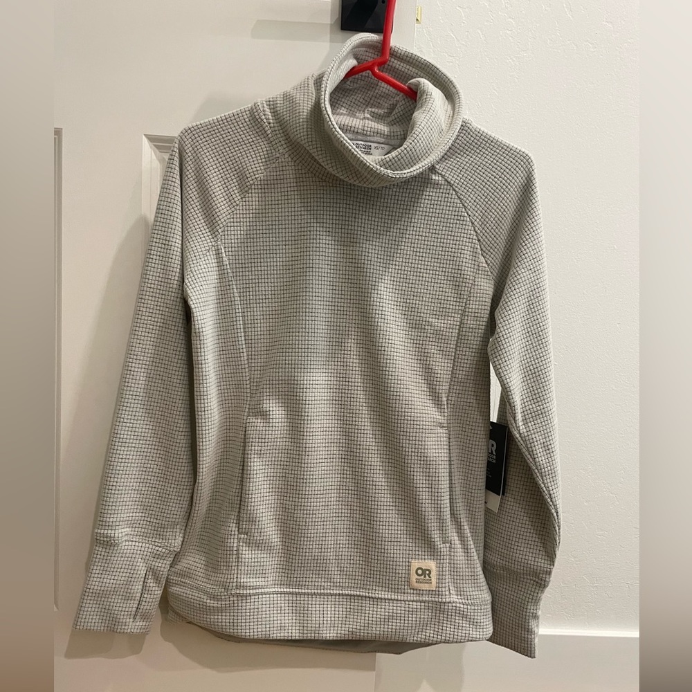Outdoor Research Womens’s XS Trail Mix Cowl Pullover Fleece Color: Sand